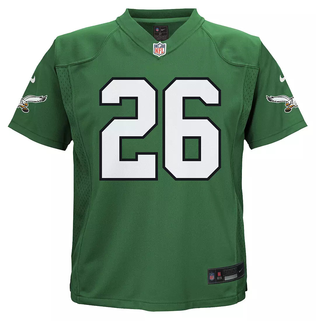 Kids Saquon Barkley Philadelphia Eagles Child Nike Kelly Green Replica Jersey