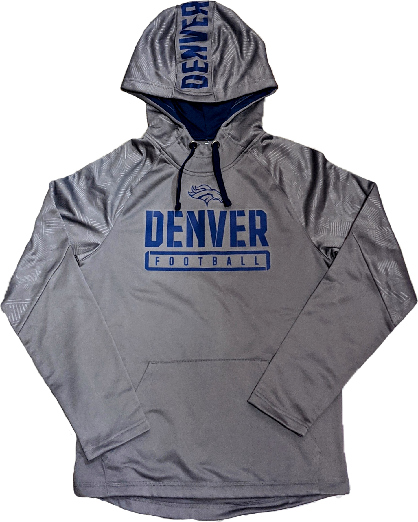 Men's Denver Broncos NFL Fanatics Branded Anthracite Performance Hoodie