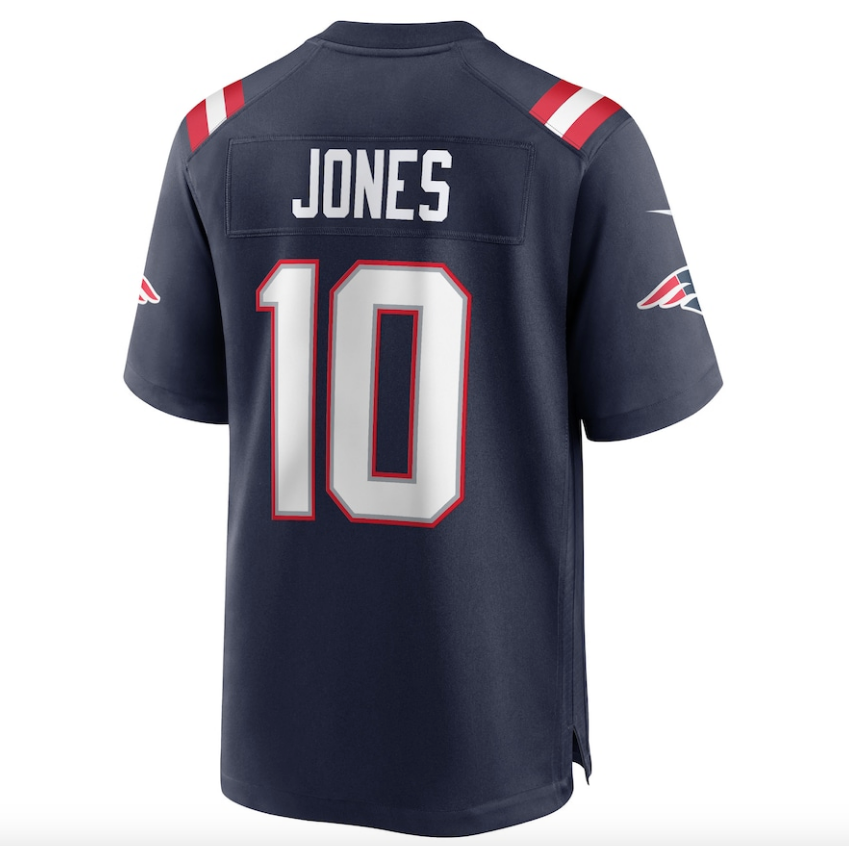 Youth New England Patriots MAC JONES Nike Navy Blue Game Jersey-traded player-final sale item