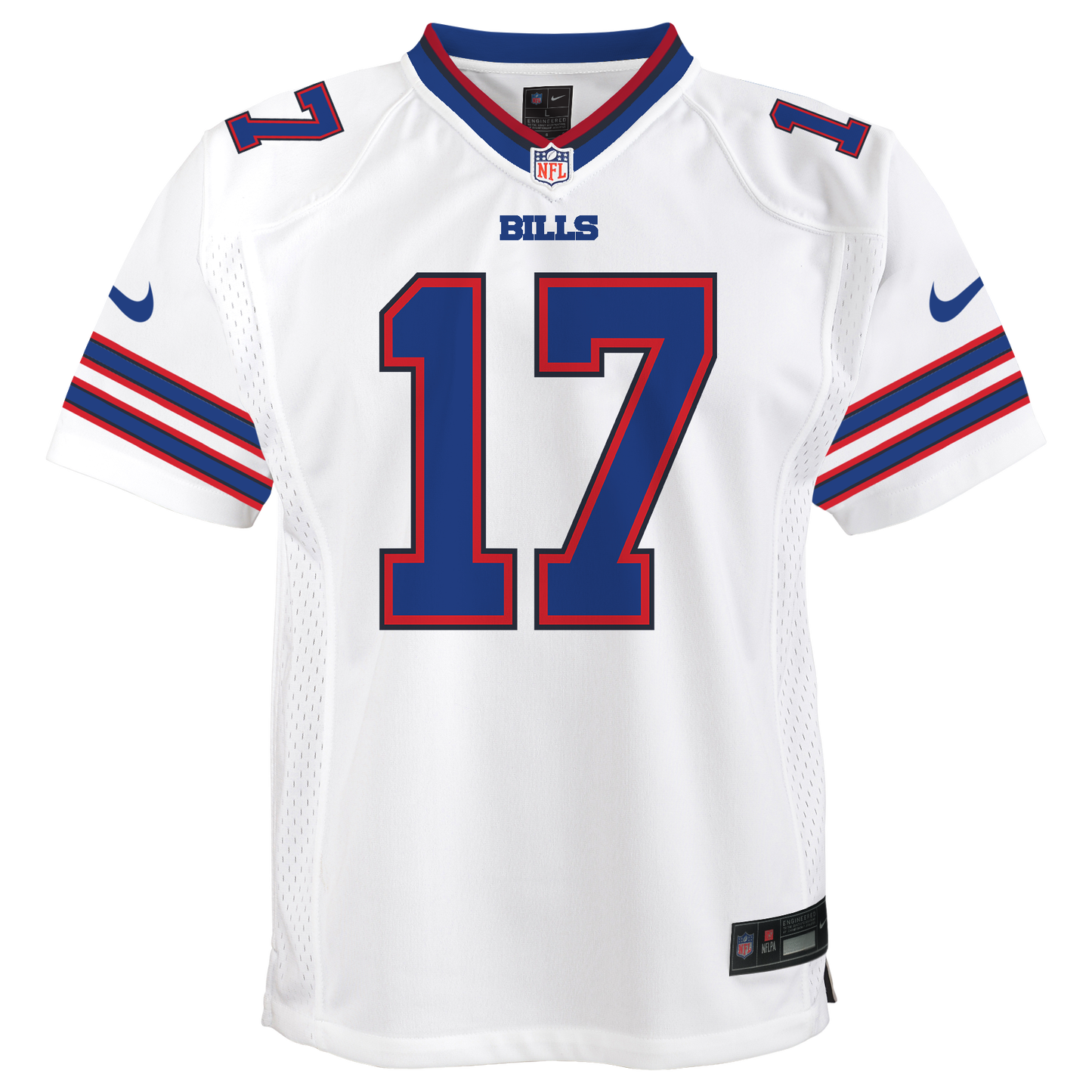 Youth Josh Allen Buffalo Bills Nike White Road Game Player Jersey