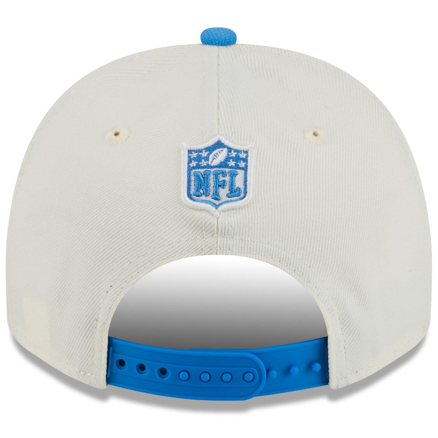 Men's Detroit Lions New Era 2025 NFL Draft Chrome A-Frame 9FIFTY Snapback Adjustable Hat