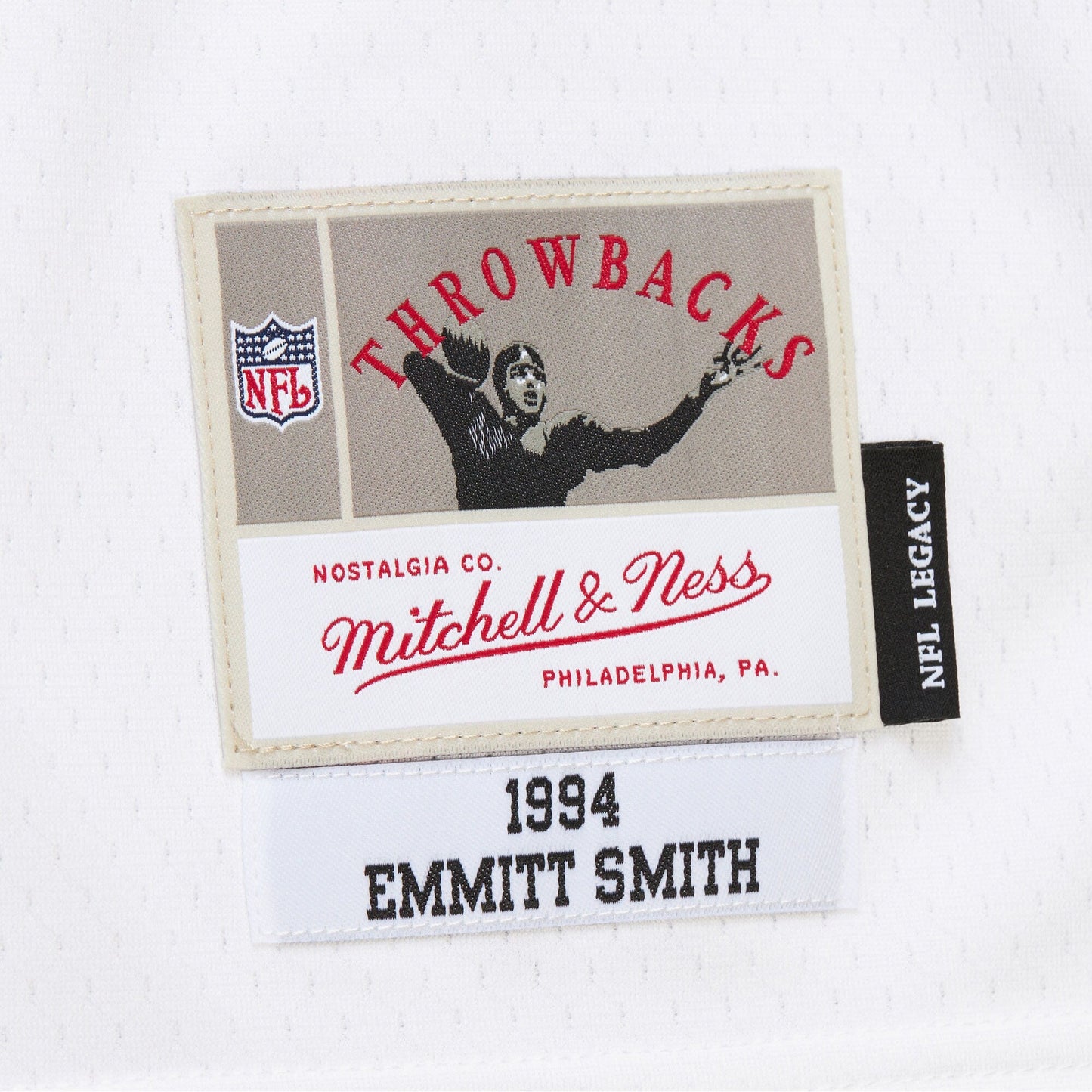 Men's Emmitt Smith White Dallas Cowboys 1994 NFL Legacy Mitchell & Ness Replica Jersey