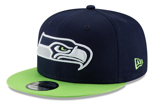 Seattle Seahawks New Era 9FIFTY Navy/Green Snapback Hat