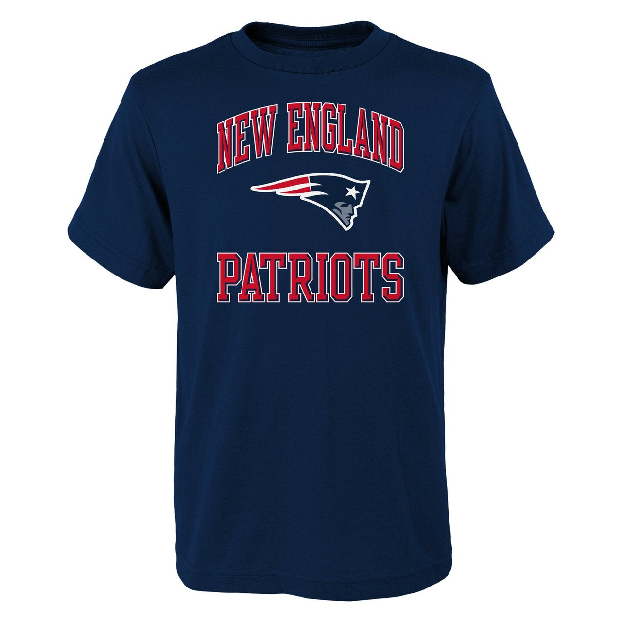 Youth New England Patriots Navy Ovation Short Sleeve Tee