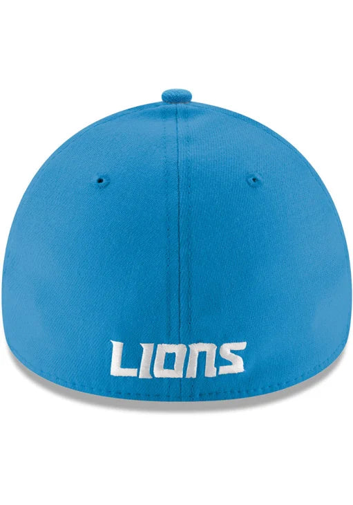 Men's Detroit Lions New Era Blue Team Classic 39THIRTY Flex Hat