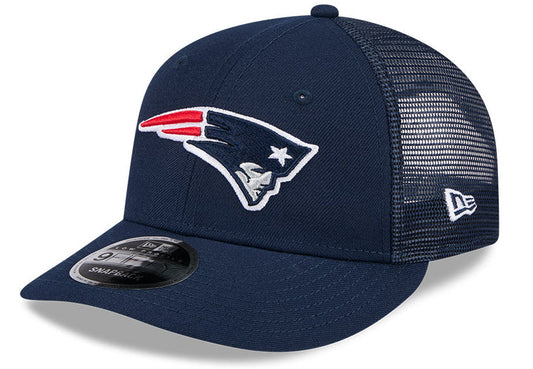 Men's New Era New England Patriots Navy Low Profile Trucker 9FIFTY Hat