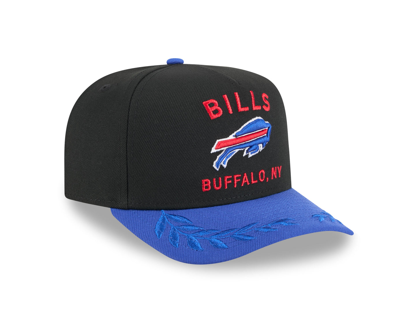 Men's Buffalo Bills New Era 2025 NFL Draft Black A-Frame 9FIFTY Snapback Adjustable Hat