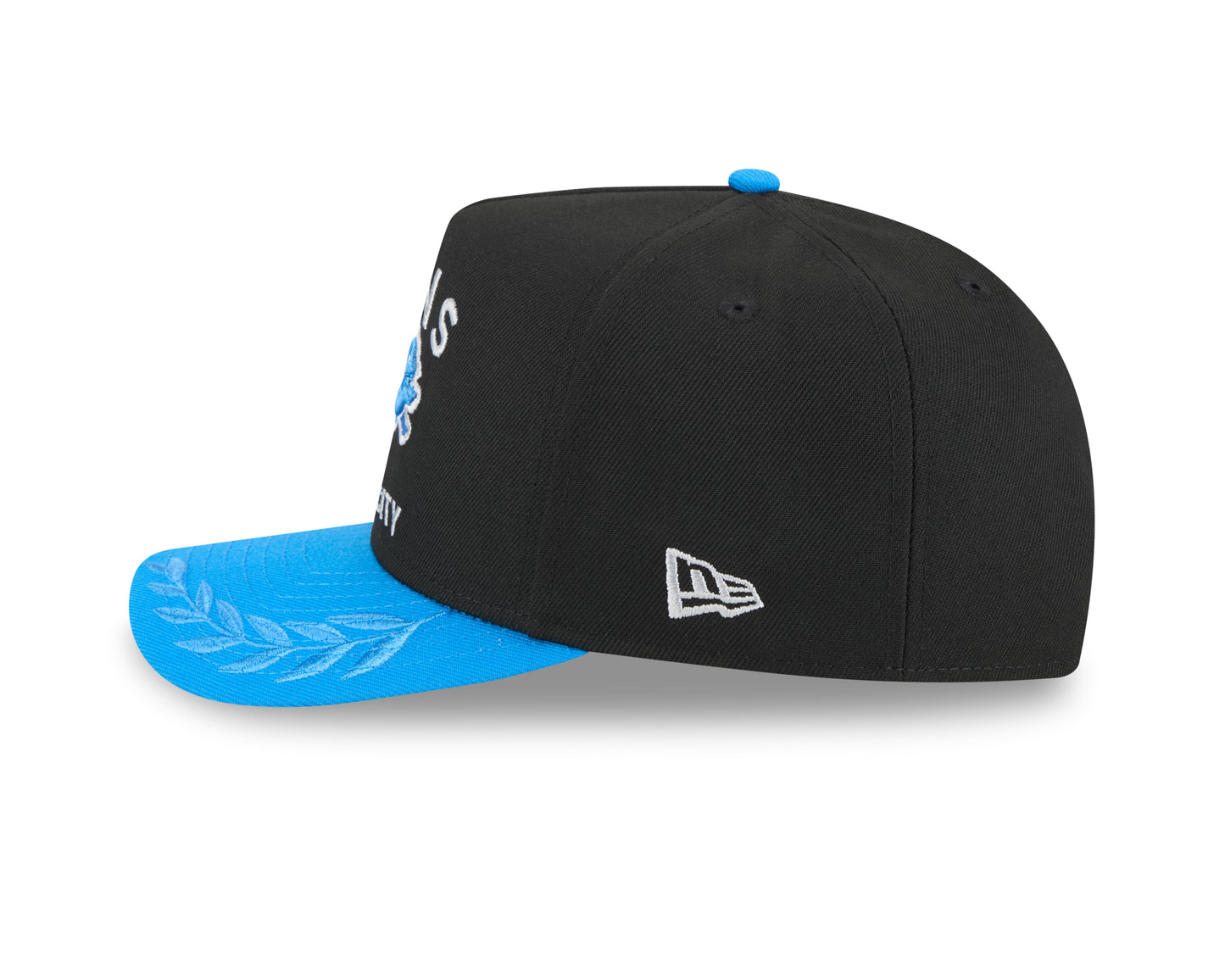 Men's Detroit Lions New Era 2025 NFL Draft Black A-Frame 9FIFTY Snapback Adjustable Hat