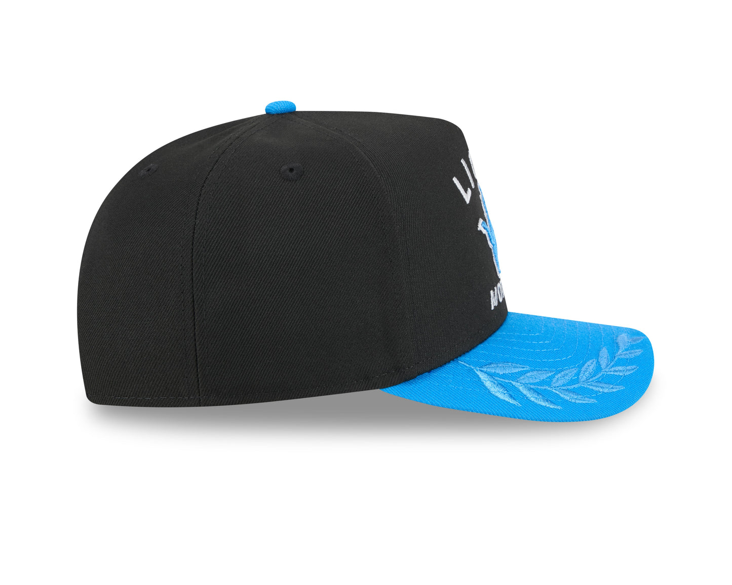 Men's Detroit Lions New Era 2025 NFL Draft Black A-Frame 9FIFTY Snapback Adjustable Hat