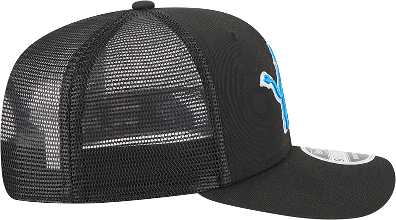 Detroit Lions New Era Black Trucker Primary 9SEVENTY Trucker Hat