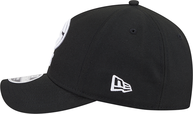 Green Bay Packers New Era Black & White Primary 9FORTY A-Frame M-Crown Adjustable Hat