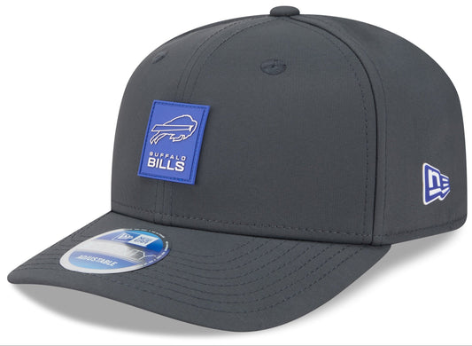 Men's Buffalo Bills New Era Graphite 2025 Sideline 9SEVENTY Cold Adjustable Hat
