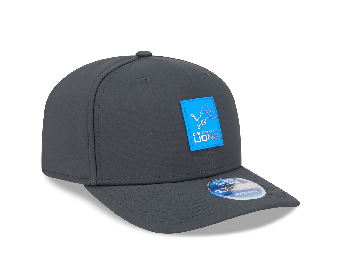 Men's Detroit Lions New Era Graphite 2025 Sideline 9SEVENTY Cold Adjustable Hat