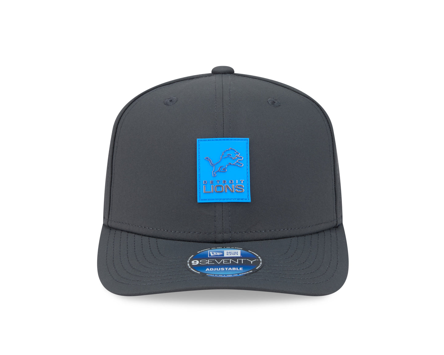 Men's Detroit Lions New Era Graphite 2025 Sideline 9SEVENTY Cold Adjustable Hat