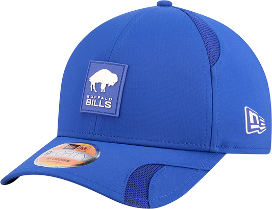 Men's Buffalo Bills New Era Blue 2025 NFL Sideline Heat 9FORTY M-Crown Adjustable Hat