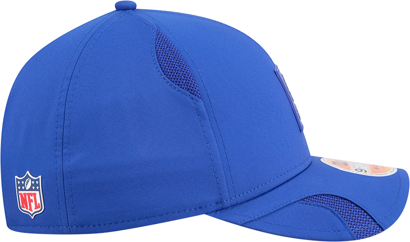 Men's Buffalo Bills New Era Blue 2025 NFL Sideline Heat 9FORTY M-Crown Adjustable Hat
