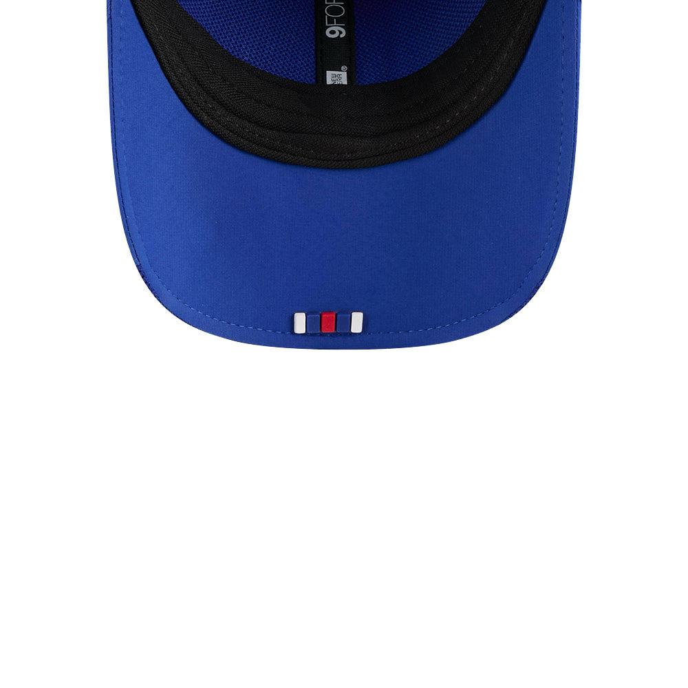 Men's Buffalo Bills New Era Blue 2025 NFL Primary Logo Sideline Heat 9FORTY M-Crown Adjustable Hat