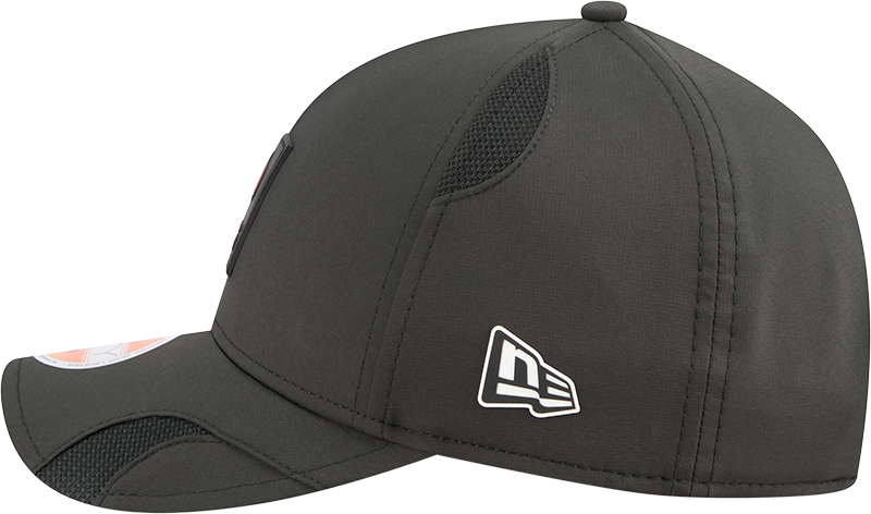 Men's Cincinnati Bengals New Era Black 2025 NFL Sideline Heat 9FORTY M-Crown Adjustable Hat