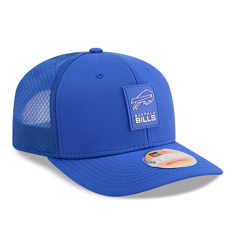 Men's Buffalo Bills New Era Blue 2025 NFL Sideline Heat 9SEVENTY Adjustable Hat
