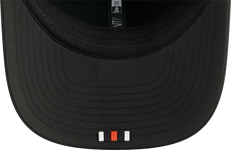 Men's Cincinnati Bengals New Era Black 2025 Sideline 9SEVENTY Trucker Adjustable Hat