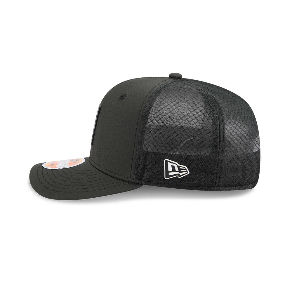 Men's Baltimore Ravens New Era Black 2025 NFL Secondary Logo Sideline Heat 9SEVENTY Adjustable Hat
