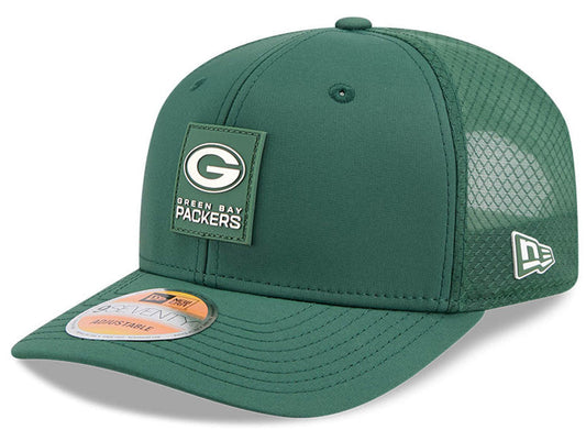 Men's Green Bay Packers New Era Green 2025 NFL Sideline Heat 9SEVENTY Adjustable Hat