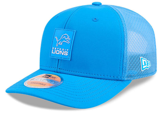 Men's Detroit Lions New Era Blue 2025 NFL Sideline Heat 9SEVENTY Adjustable Hat