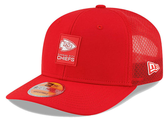 Men's Kansas City Chiefs New Era Red 2025 NFL Sideline Heat 9SEVENTY Adjustable Hat