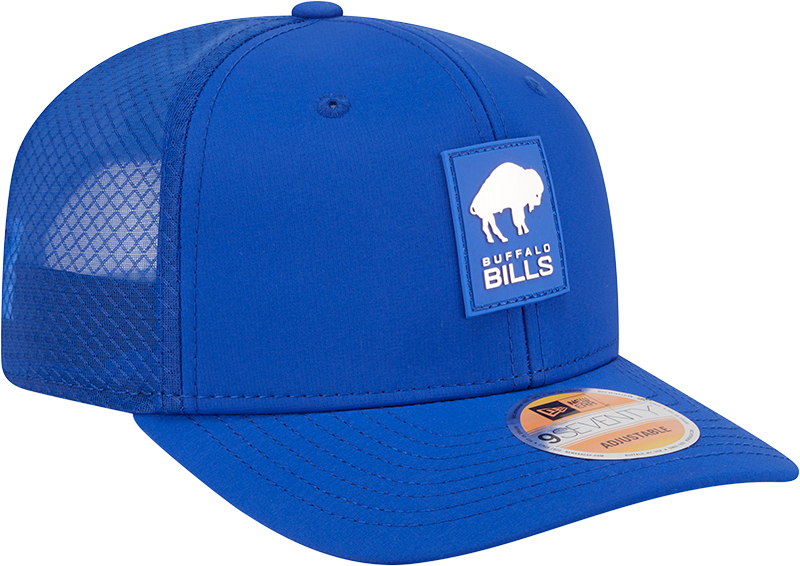 Men's Buffalo Bills New Era Royal 2025 Sideline 9SEVENTY Trucker Adjustable Hat