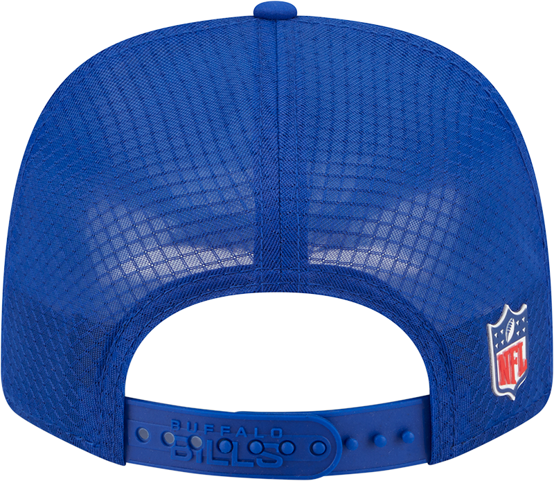 Men's Buffalo Bills New Era Royal 2025 Sideline 9SEVENTY Trucker Adjustable Hat