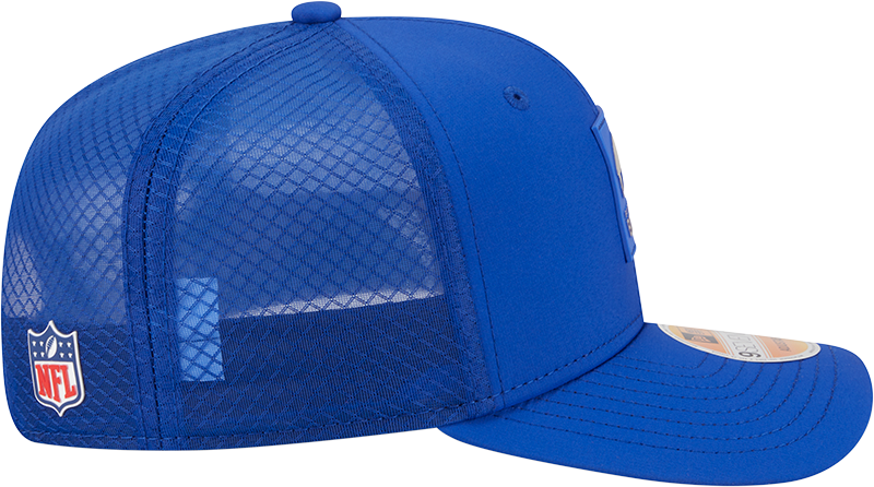 Men's Buffalo Bills New Era Royal 2025 Sideline 9SEVENTY Trucker Adjustable Hat