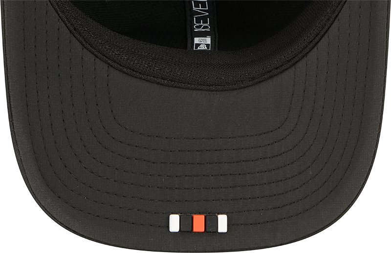 Men's Cincinnati Bengals New Era Black 2025 Sideline 9SEVENTY Trucker Adjustable Hat