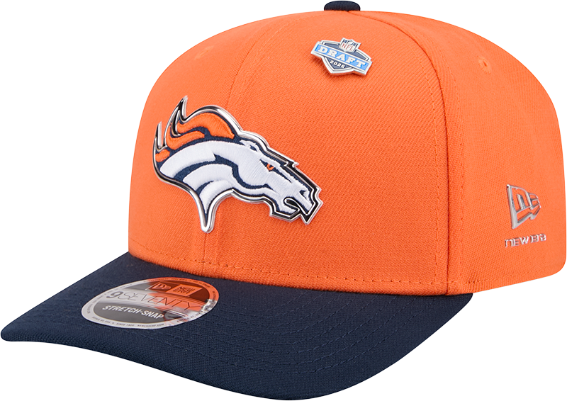 Denver Broncos New Era Orange/Navy 2026 NFL Draft 9SEVENTY Snapback Adjustable Hat