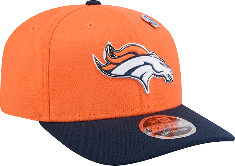 Denver Broncos New Era Orange/Navy 2026 NFL Draft 9SEVENTY Snapback Adjustable Hat