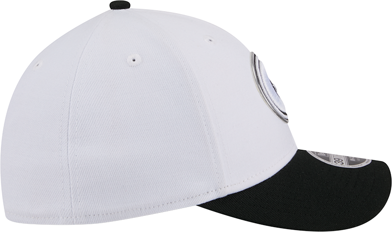 Green Bay Packers New Era White/Black 2026 NFL Draft 39THIRTY M-Crown Flex Hat