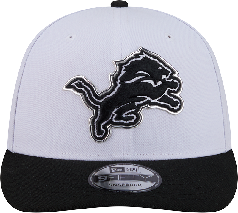 Detroit Lions New Era White/Black 2026 NFL Draft 9FIFTY Snapback Adjustable Hat