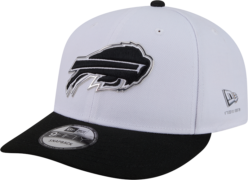 Buffalo Bills New Era White/Black 2026 NFL Draft 9FIFTY Snapback Adjustable Hat