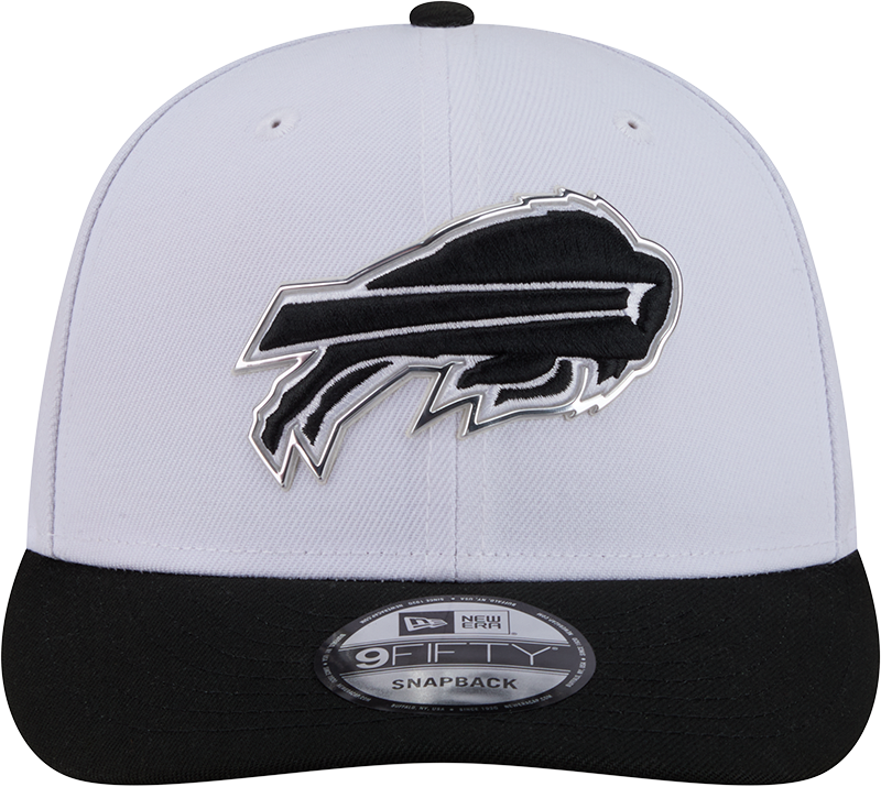 Buffalo Bills New Era White/Black 2026 NFL Draft 9FIFTY Snapback Adjustable Hat