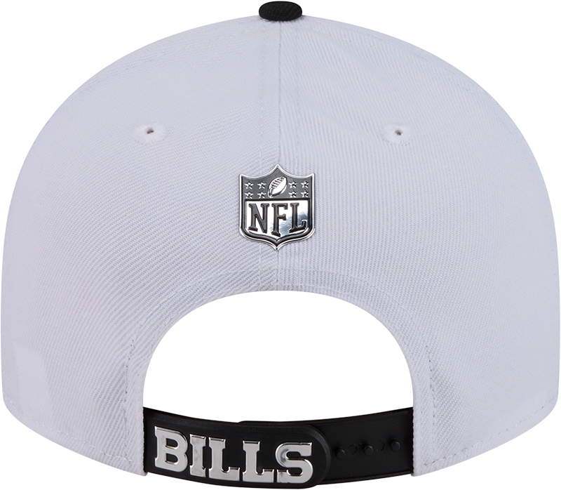 Buffalo Bills New Era White/Black 2026 NFL Draft 9FIFTY Snapback Adjustable Hat