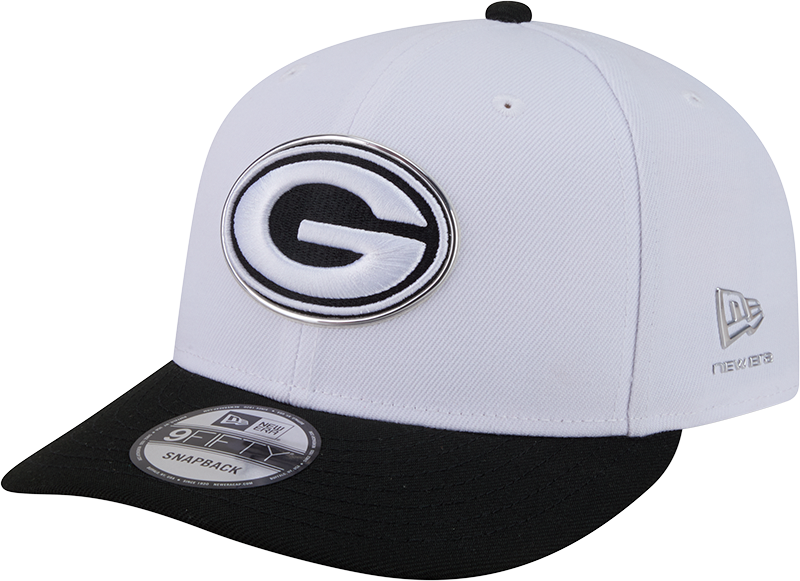 Green Bay Packers New Era White/Black 2026 NFL Draft 9FIFTY Snapback Adjustable Hat