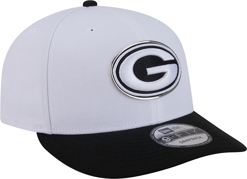 Green Bay Packers New Era White/Black 2026 NFL Draft 9FIFTY Snapback Adjustable Hat