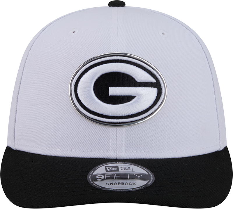 Green Bay Packers New Era White/Black 2026 NFL Draft 9FIFTY Snapback Adjustable Hat