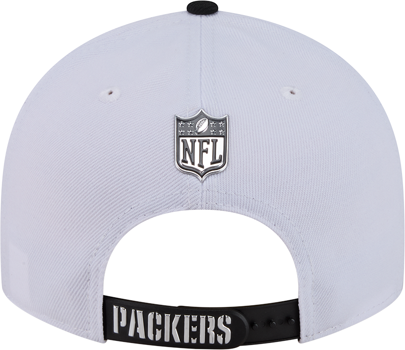 Green Bay Packers New Era White/Black 2026 NFL Draft 9FIFTY Snapback Adjustable Hat