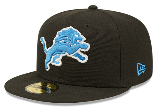 Men's Detroit Lions New Era Basic Black 59FIFTY Fitted Hat