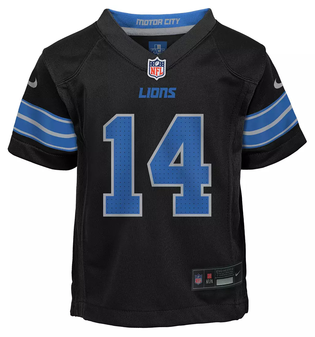 Kids Amon-Ra St. Brown Detroit Lions Black Child Nike Replica Jersey