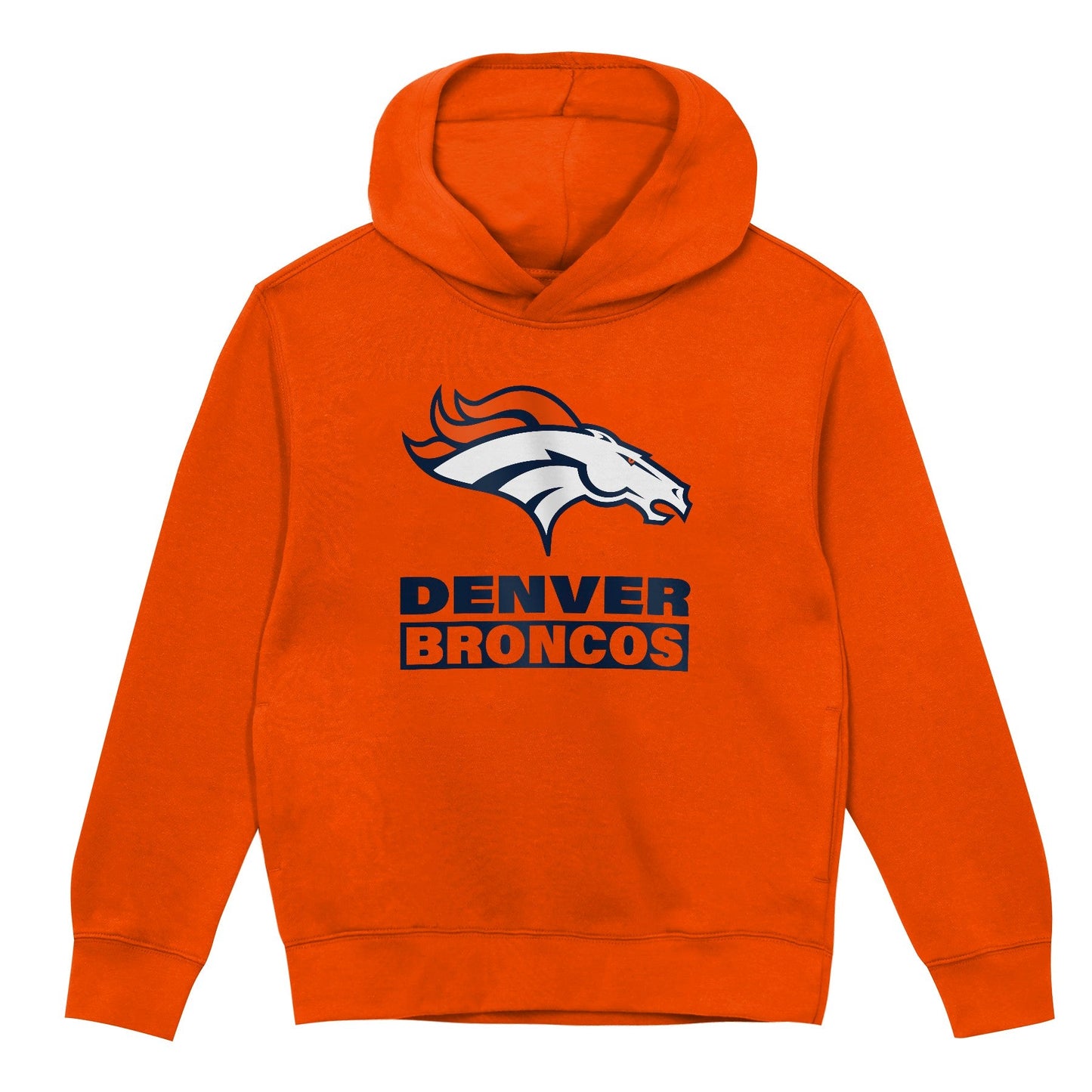 Denver Broncos Youth Back to Basics Orange Hoodie