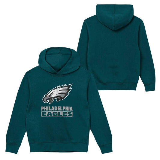 Philadelphia Eagles Youth Back to Basics Green Hoodie