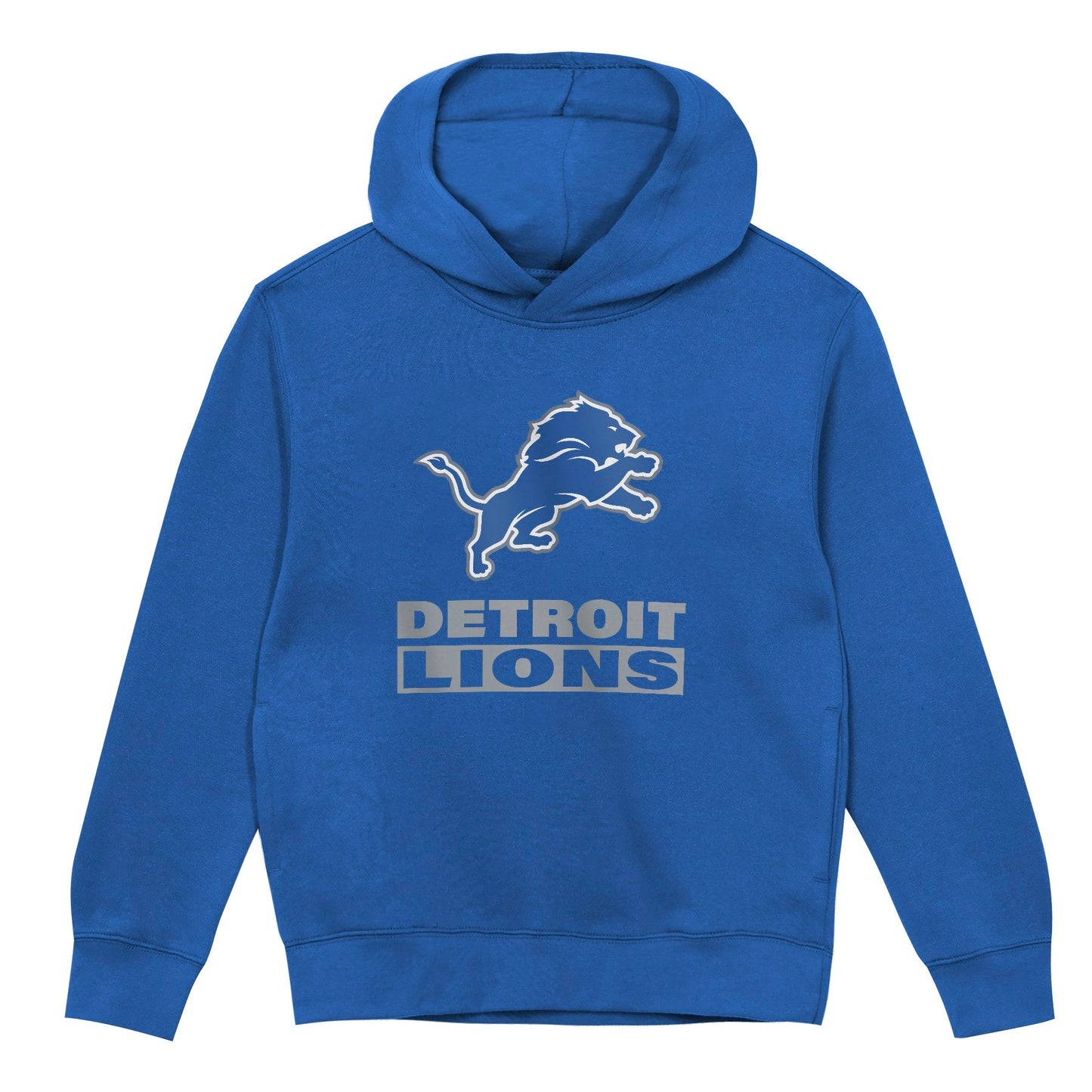 Detroit Lions Youth Back to Basics Blue Hoodie