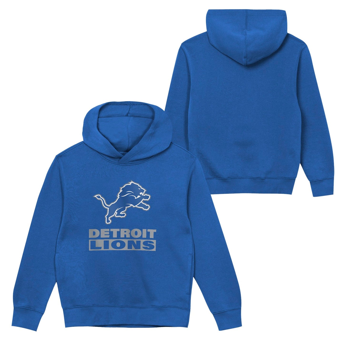 Detroit Lions Youth Back to Basics Blue Hoodie