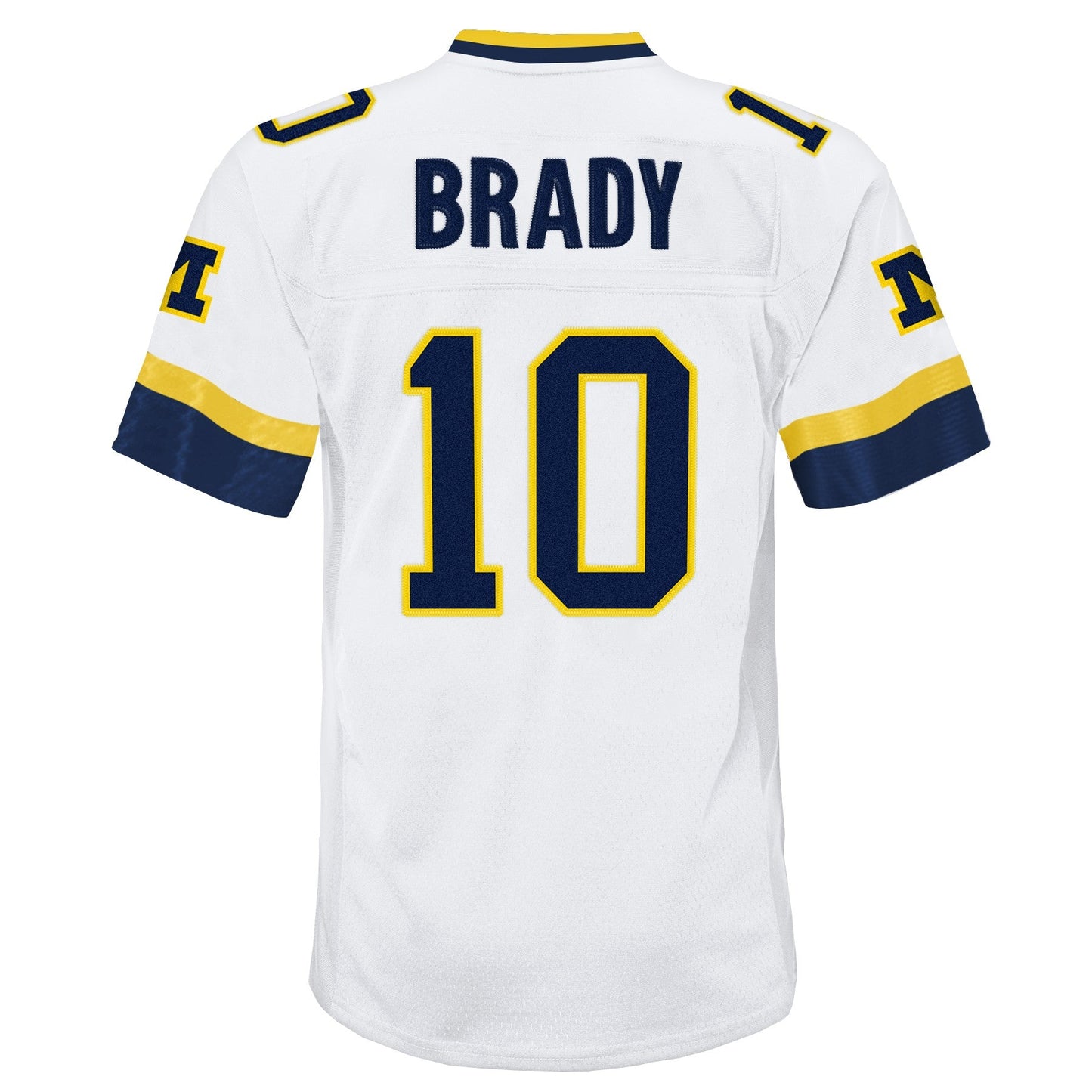 Youth Tom Brady #10 Michigan Wolverines 1999  White Mitchell & Ness Legacy NCAA Jersey
